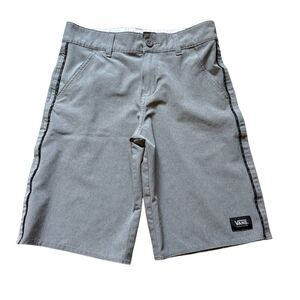 VANS Vanphibian Swim Board Shorts Boys 12 Gray Summer Beach